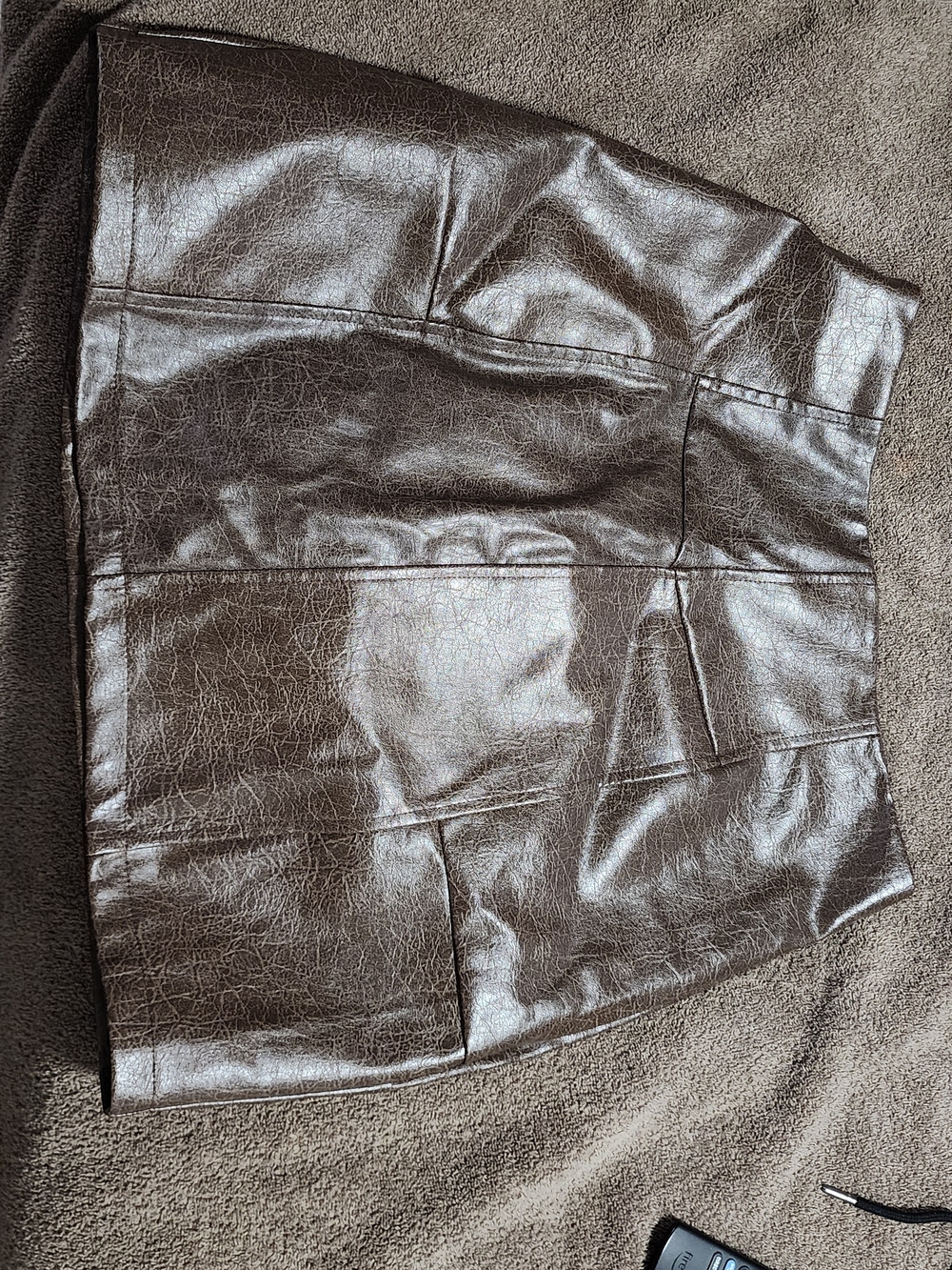 SHEIN Brown Faux Leather Jacket